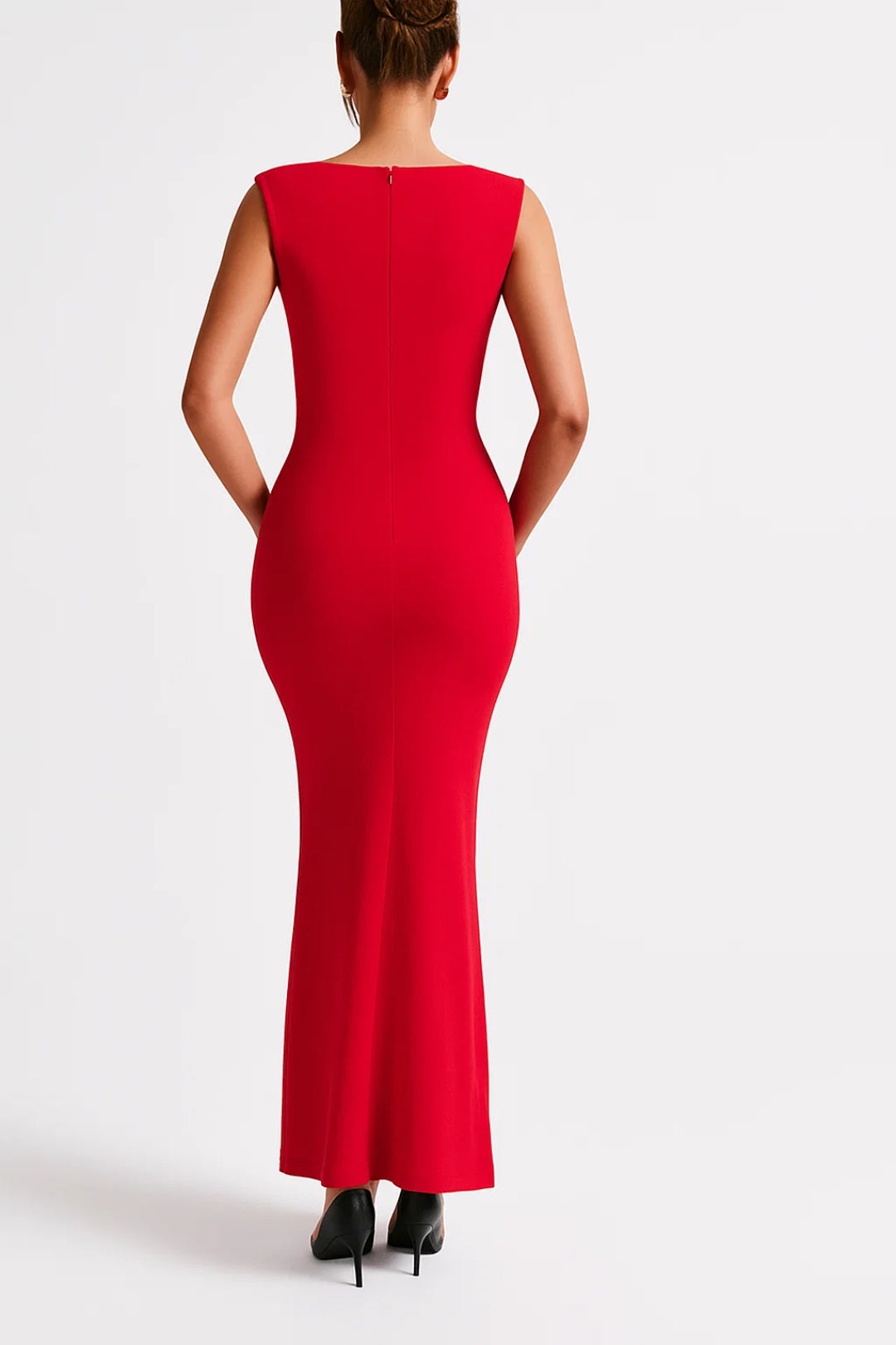 Zwarte Elegante Bodycon Maxi Jurk