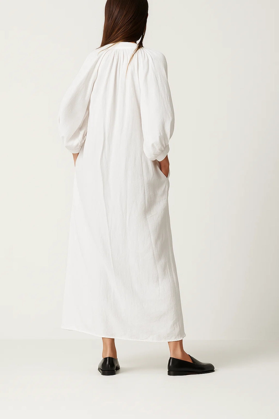 Witte Oversized Maxi Jurk