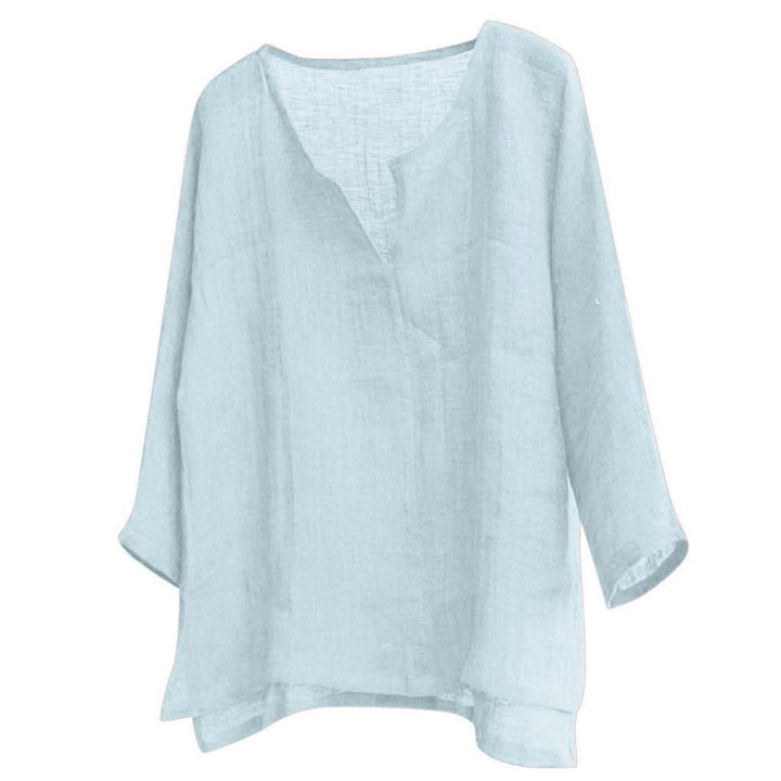 Linnen dames blouse met relaxte pasvorm – Camille