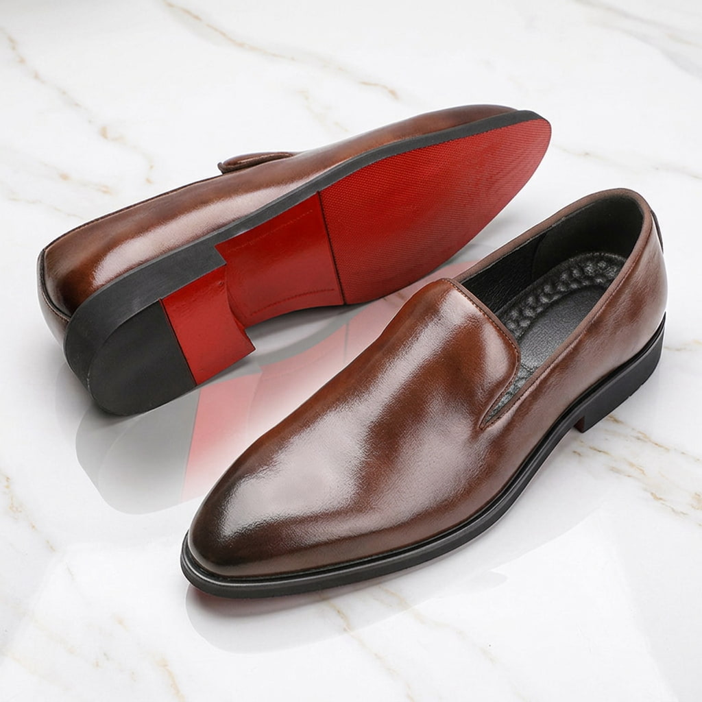 Rosso Leren Loafer