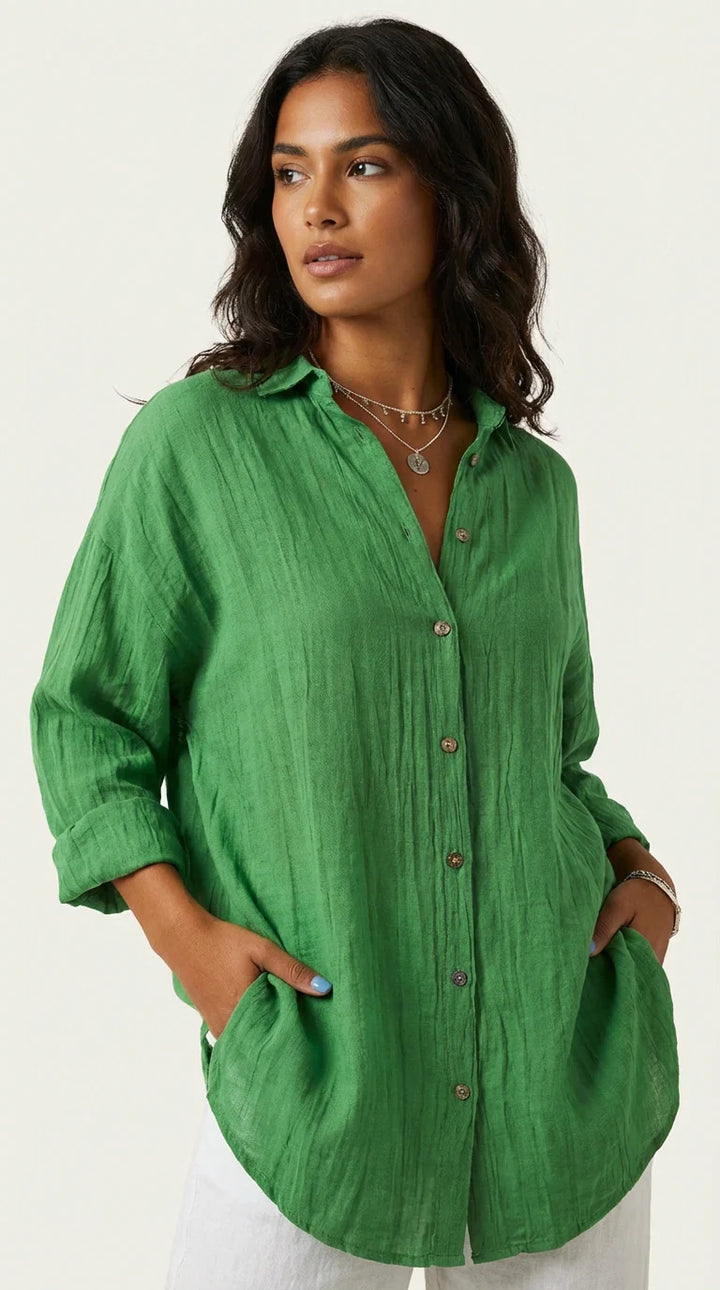 Luchtige dames blouse met knopen – Élise
