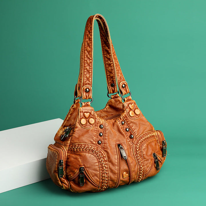 Hana Leren Boho Tas