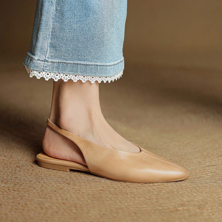Amelie Echt Leren Slingback