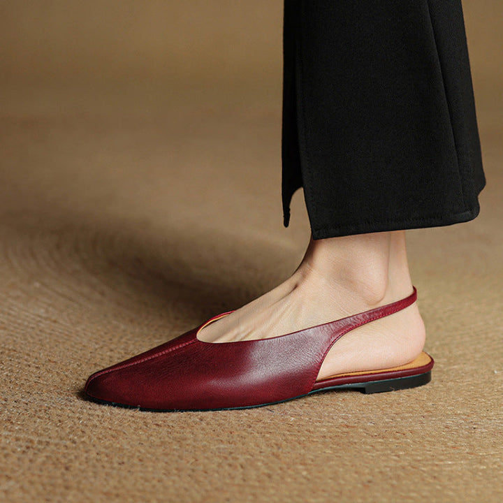 Amelie Echt Leren Slingback