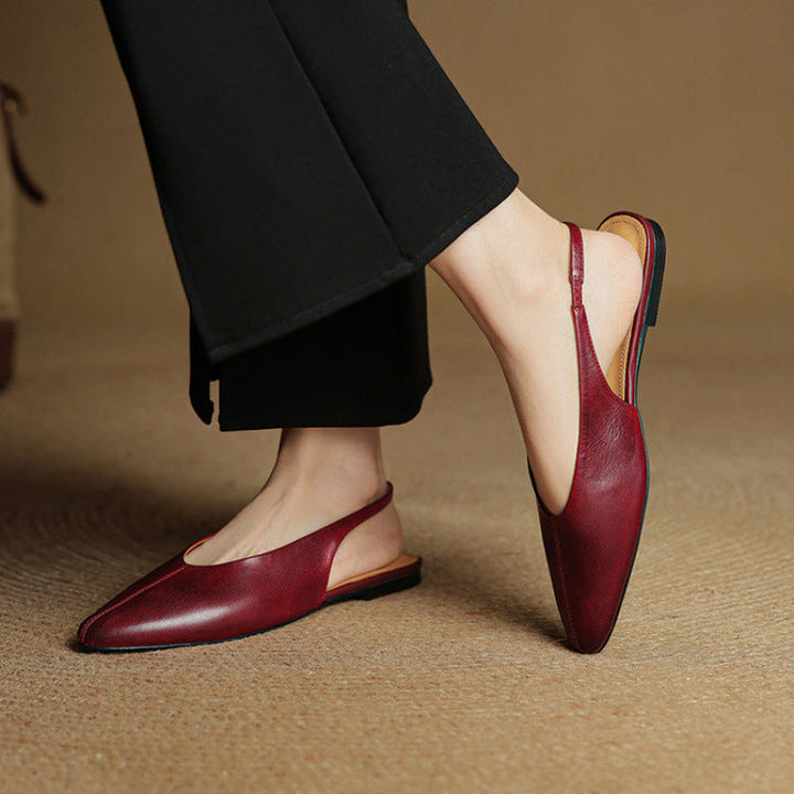 Amelie Echt Leren Slingback