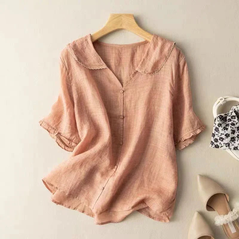 Lena Linnen Blouse