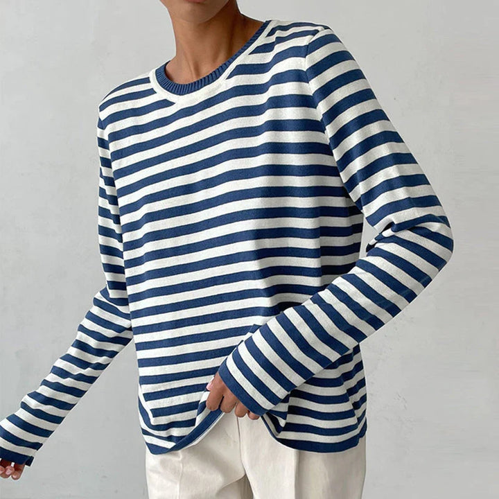 Marina Gestreepte Katoenen Shirt