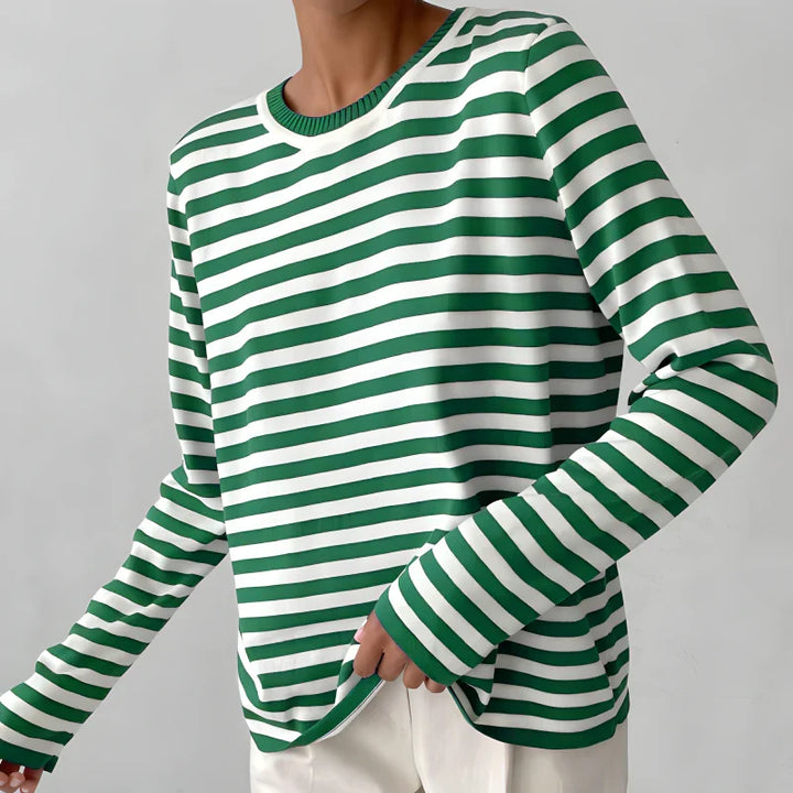 Marina Gestreepte Katoenen Shirt