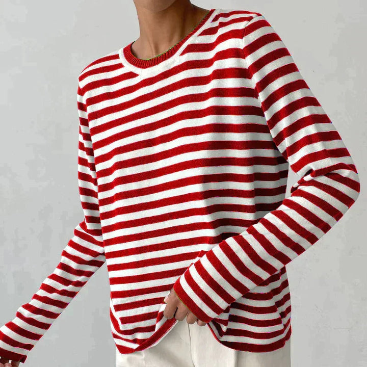 Marina Gestreepte Katoenen Shirt