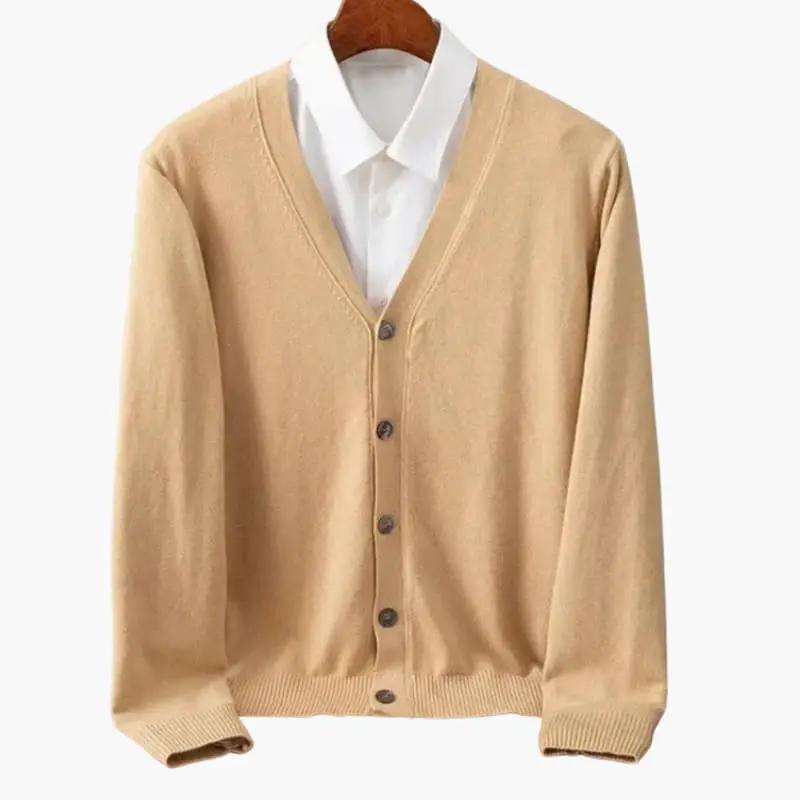 Heren Classic V-Hals Knopen Cardigan