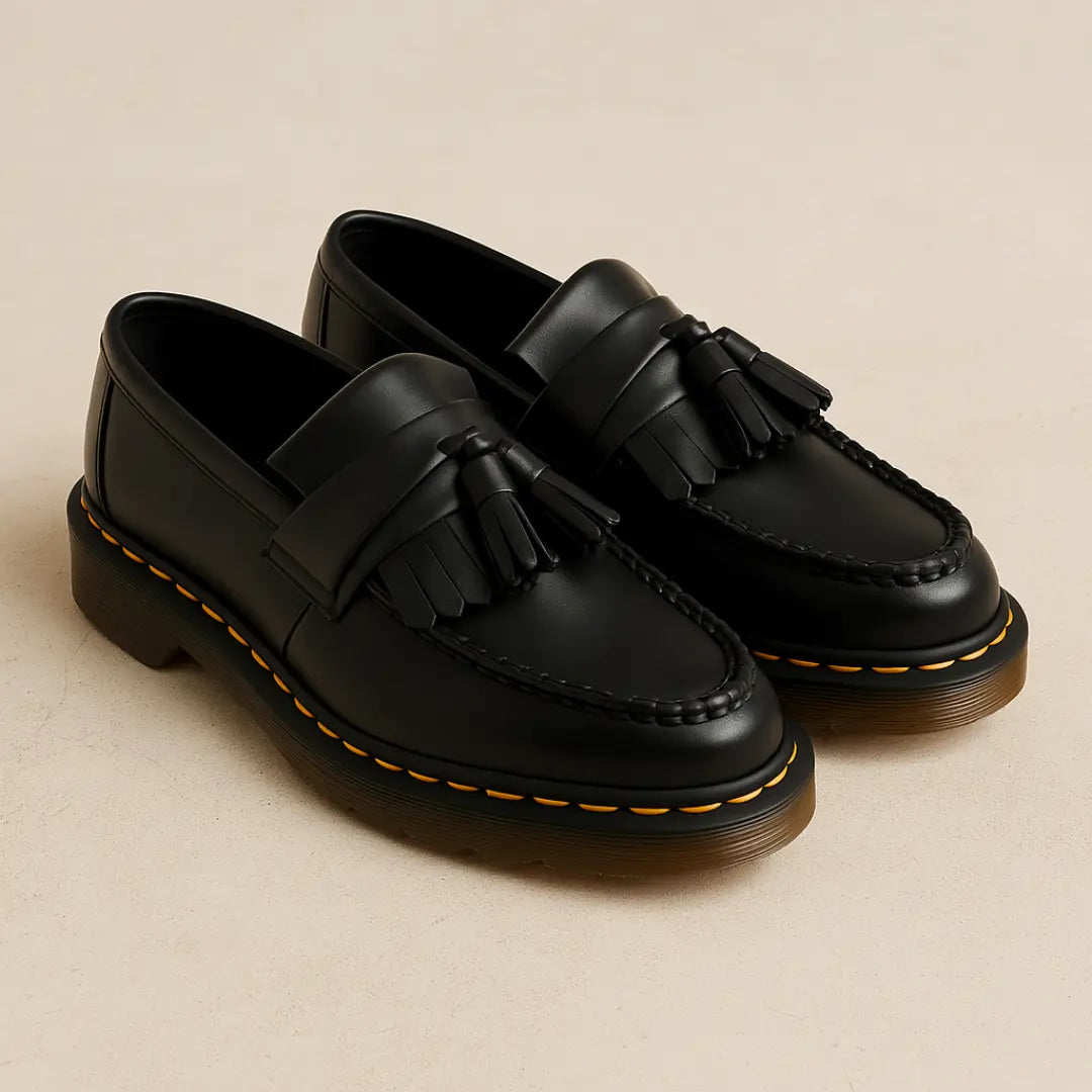 Heren Loafers Kwastjes Leer Casual Chic