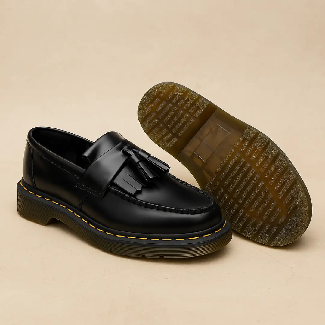 Heren Loafers Kwastjes Leer Casual Chic