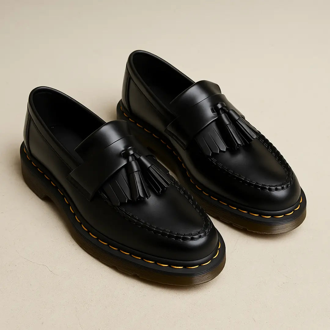 Heren Loafers Kwastjes Leer Casual Chic