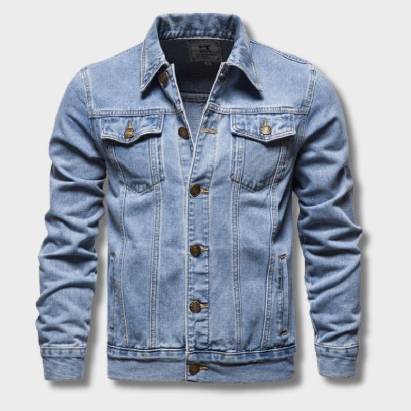 Franklin | Heren Moderne Slim Fit Casual Spijkerjas