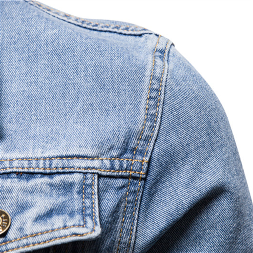 Franklin | Heren Moderne Slim Fit Casual Spijkerjas
