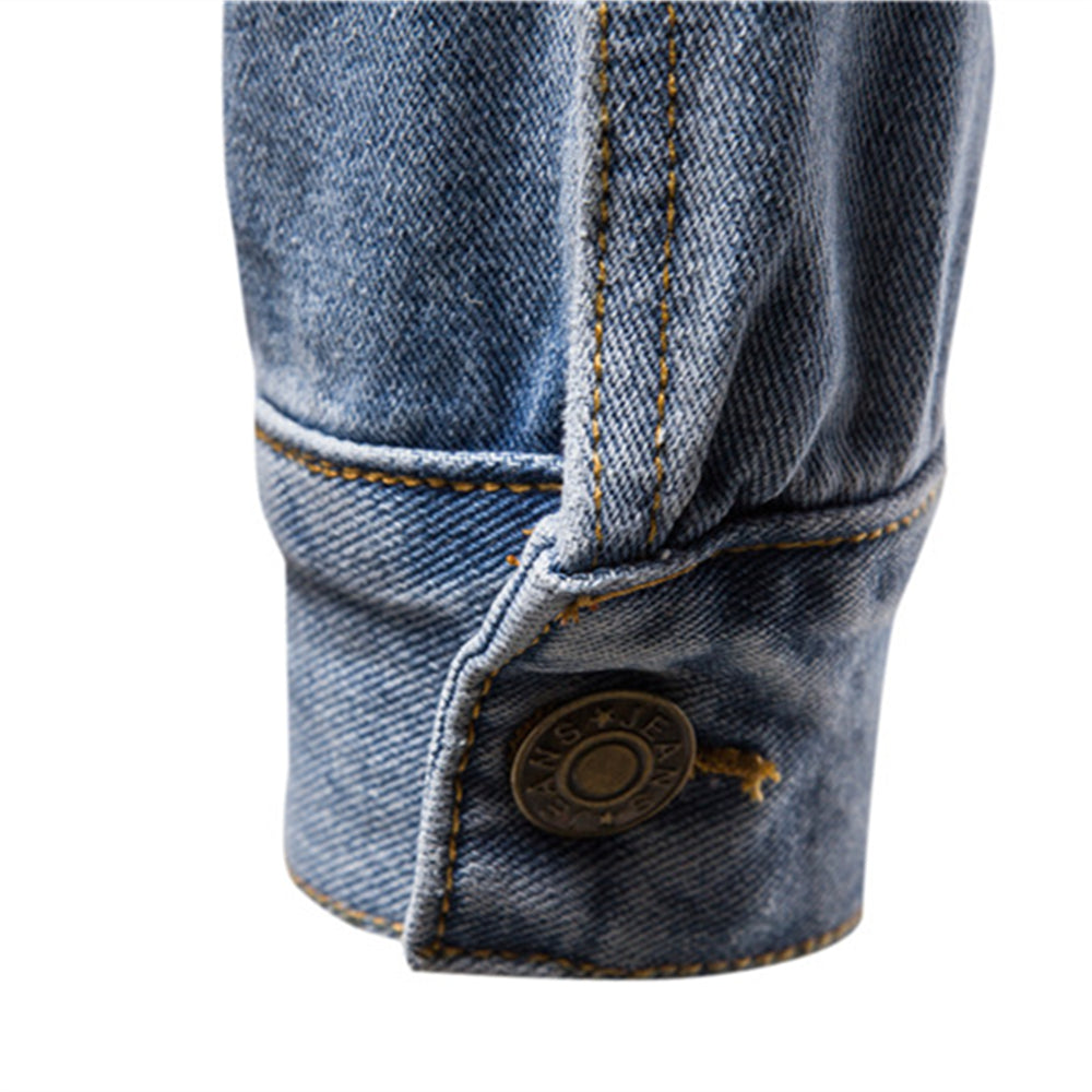 Franklin | Heren Moderne Slim Fit Casual Spijkerjas