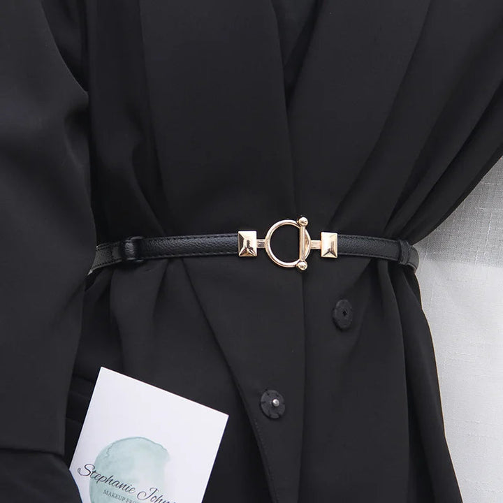 Milla | Leren Taille Riem met Verstelbare Gesp - Elegante Jurk Riem