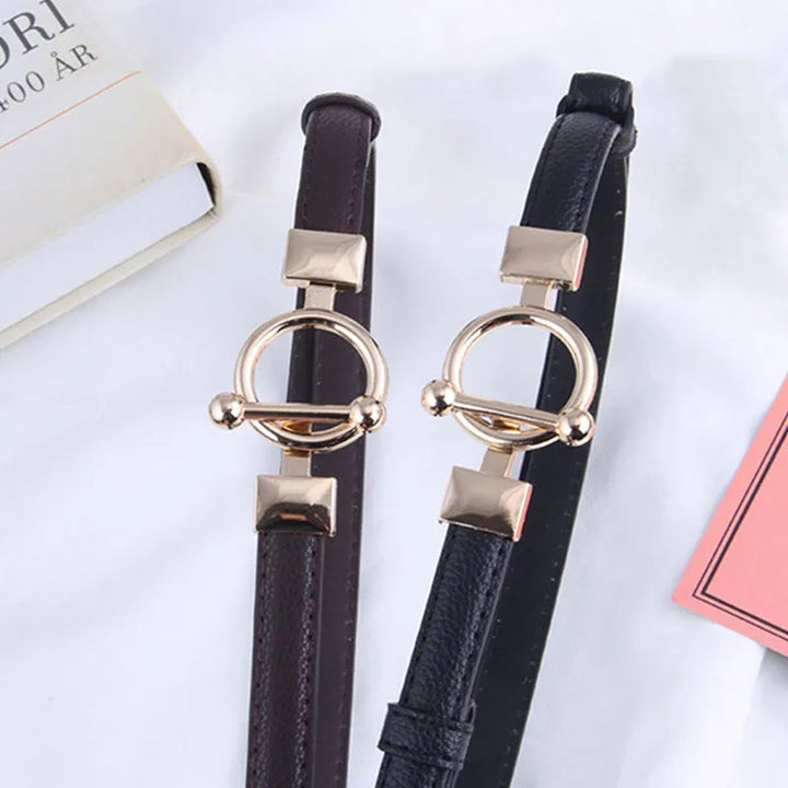 Milla | Leren Taille Riem met Verstelbare Gesp - Elegante Jurk Riem