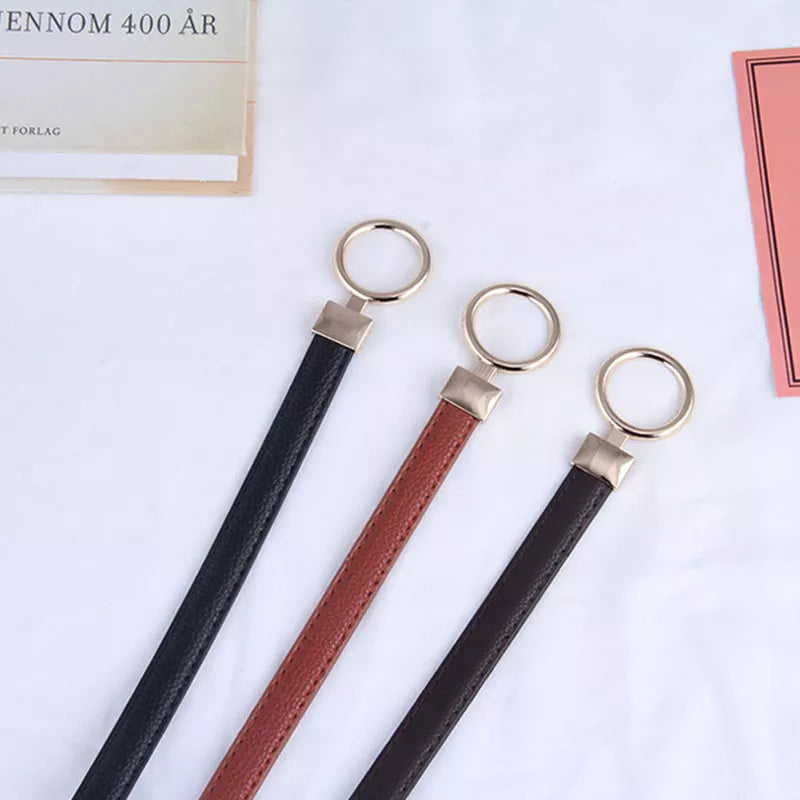 Milla | Leren Taille Riem met Verstelbare Gesp - Elegante Jurk Riem