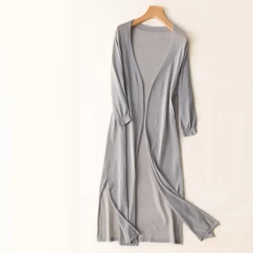 Grace | Dames Casual Lange Gebreide Cardigan