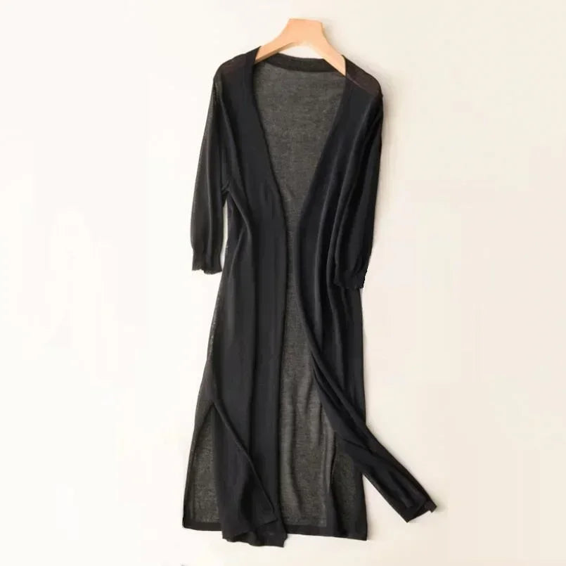 Grace | Dames Casual Lange Gebreide Cardigan