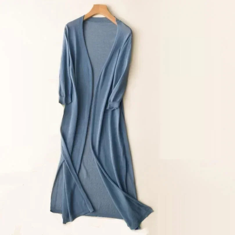 Grace | Dames Casual Lange Gebreide Cardigan
