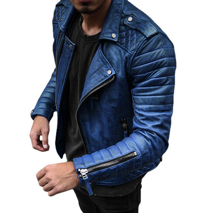 Stefan™ Heren Sherpa Gevoerde Leren Bikerjack