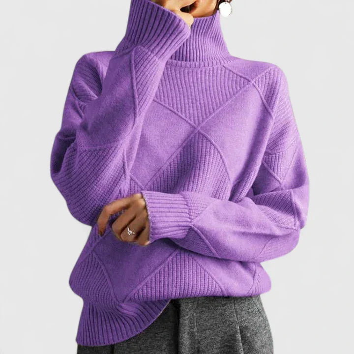 WILMA – GEZELLIGE TURTLENECK BREI TRUI