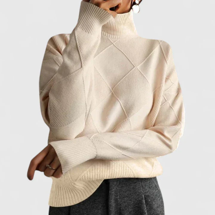 WILMA – GEZELLIGE TURTLENECK BREI TRUI