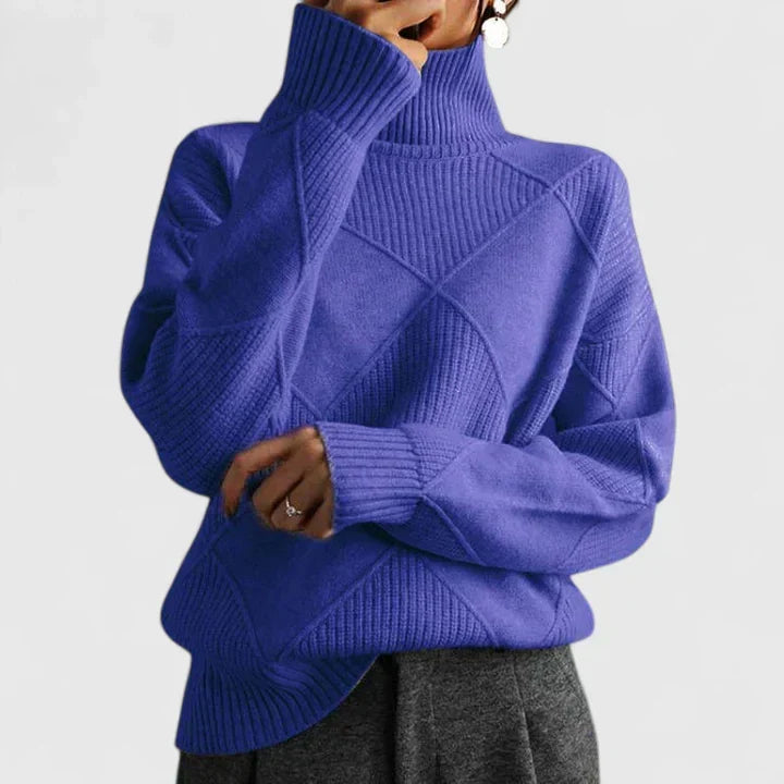 WILMA – GEZELLIGE TURTLENECK BREI TRUI