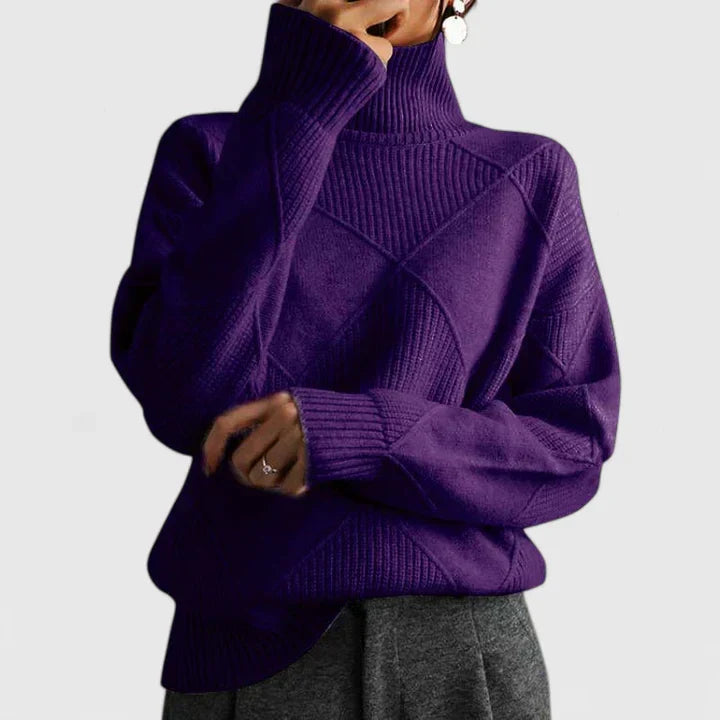 WILMA – GEZELLIGE TURTLENECK BREI TRUI