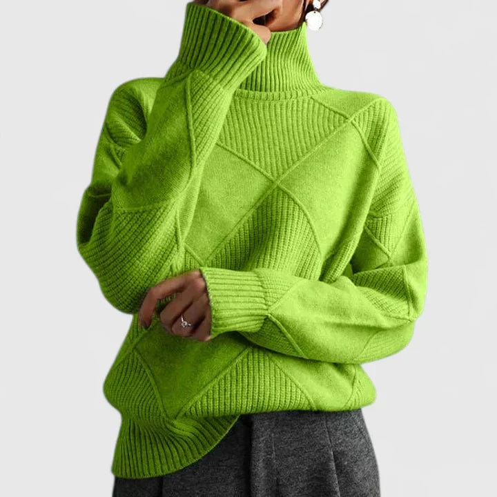 WILMA – GEZELLIGE TURTLENECK BREI TRUI