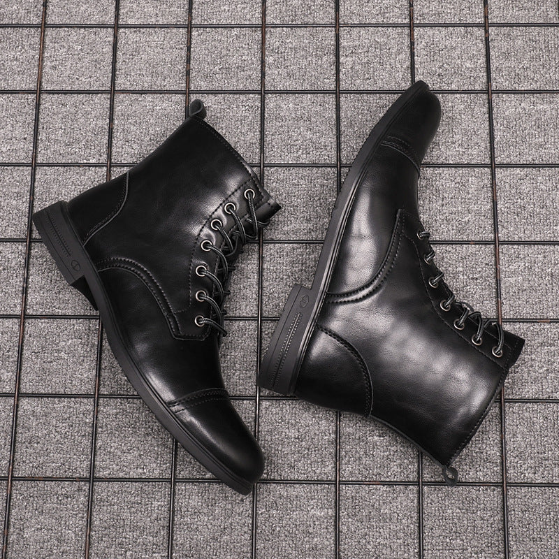 Hugo™ Klassieke Leren Herenboots met Vetersluiting