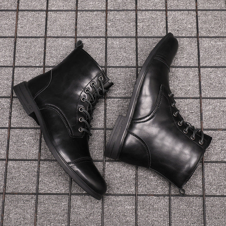 Hugo™ Klassieke Leren Herenboots met Vetersluiting