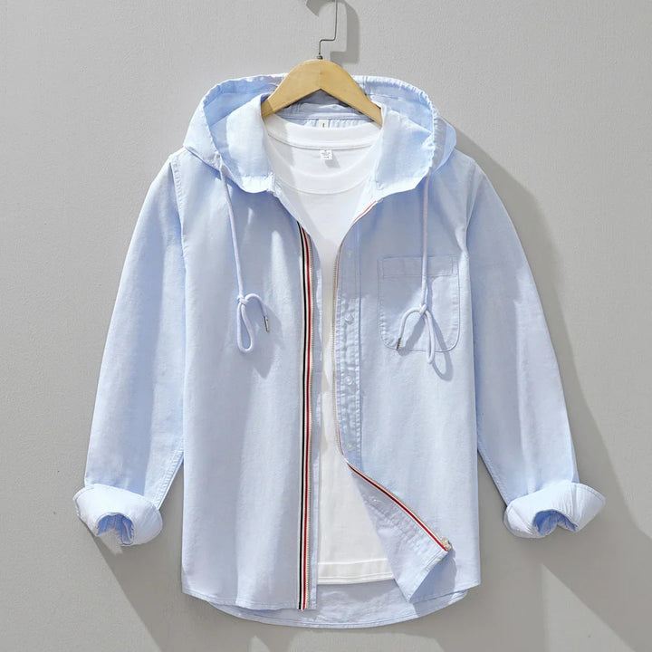 Weston Gestreepte Katoenen Hoodie