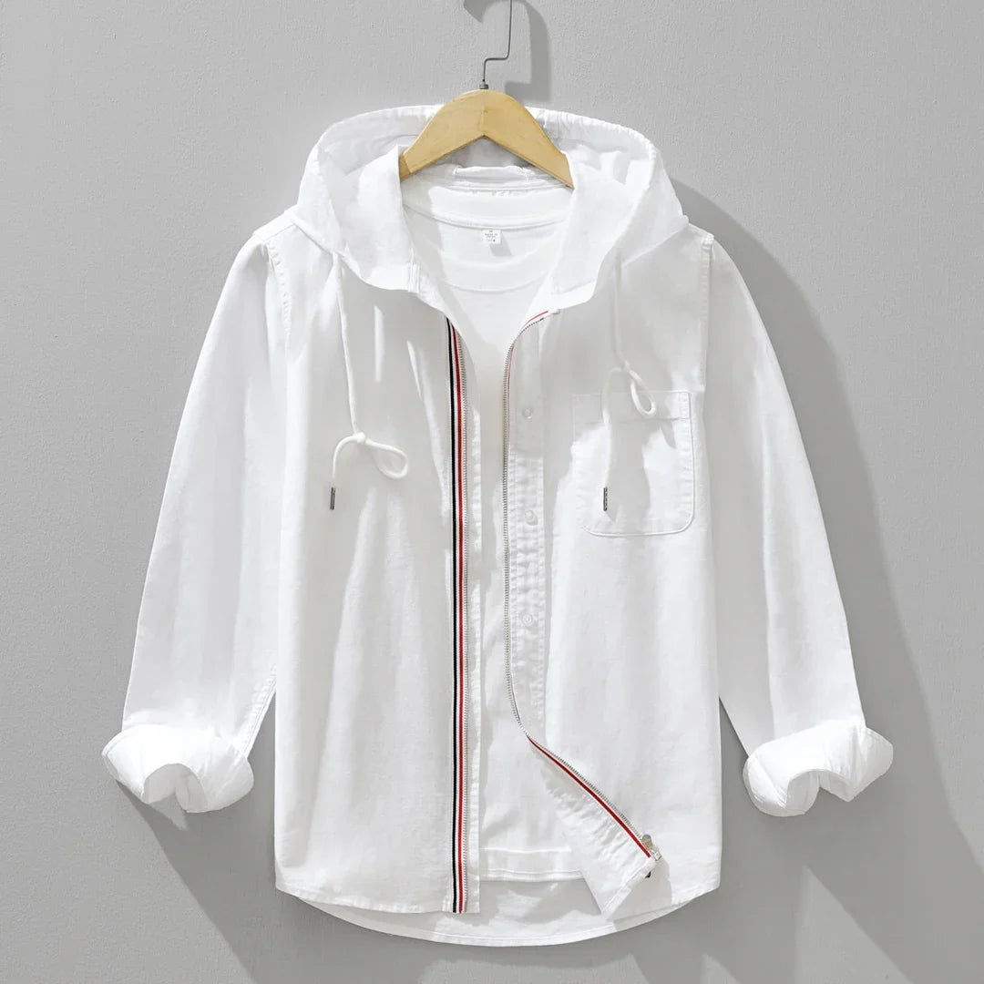 Weston Gestreepte Katoenen Hoodie
