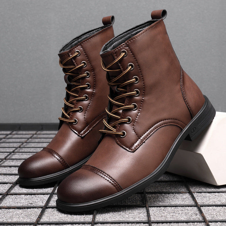 Hugo™ Klassieke Leren Herenboots met Vetersluiting