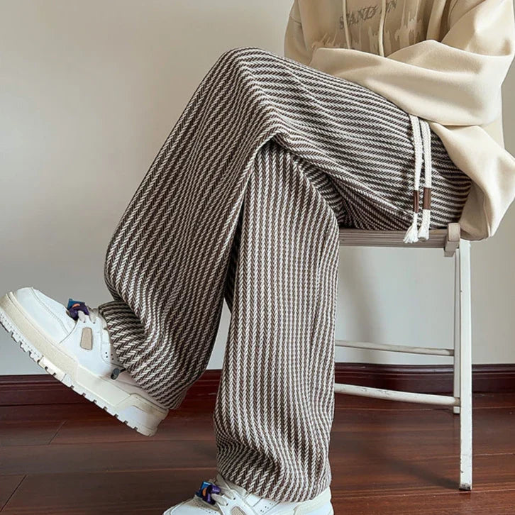 Sutton Herringbone Brede-Pantalon