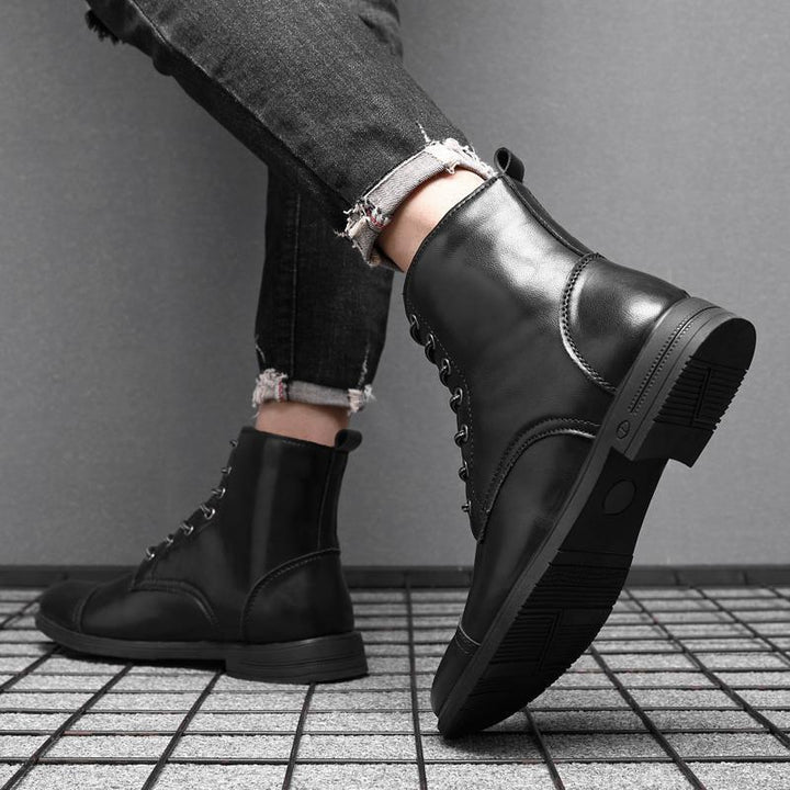 Hugo™ Klassieke Leren Herenboots met Vetersluiting
