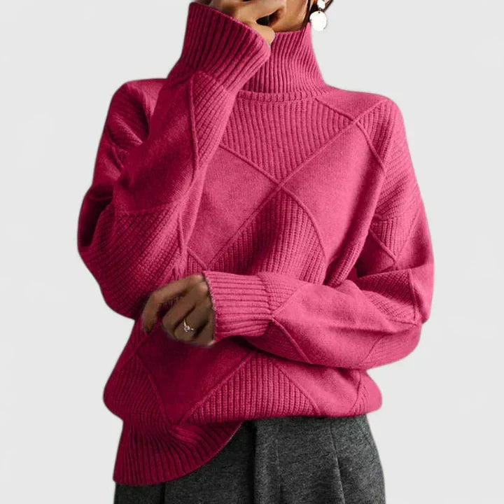WILMA – GEZELLIGE TURTLENECK BREI TRUI