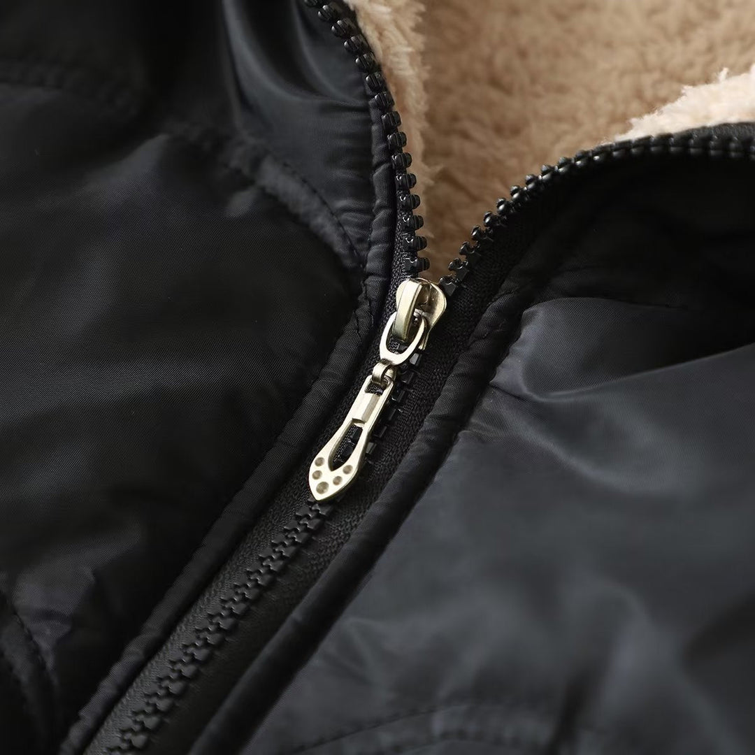 Dames lange mouwenjacke met Capuchon en Zakken