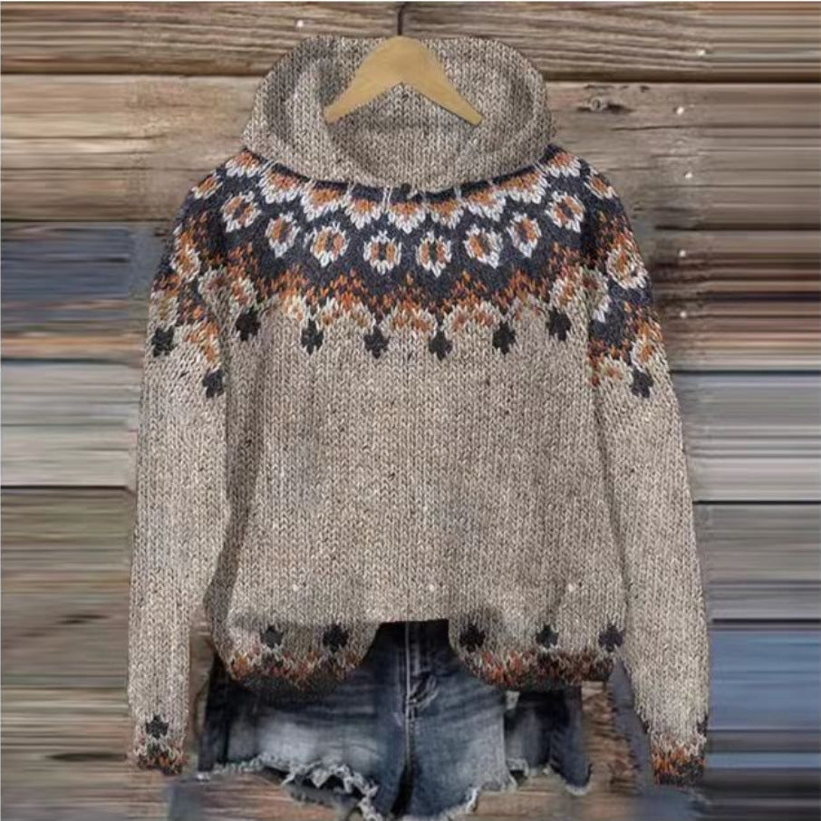 Karine Etnische Retro Hoodie