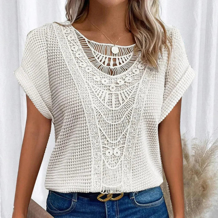AURA - DELICAAT TEXTUUR BLOUSE