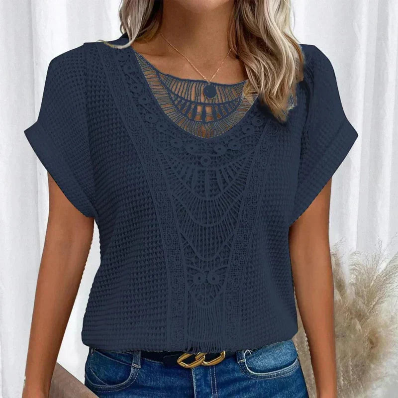 AURA - DELICAAT TEXTUUR BLOUSE