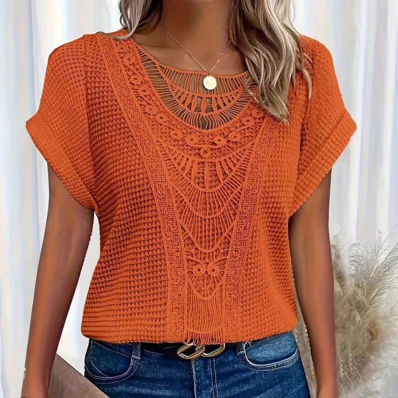 AURA - DELICAAT TEXTUUR BLOUSE