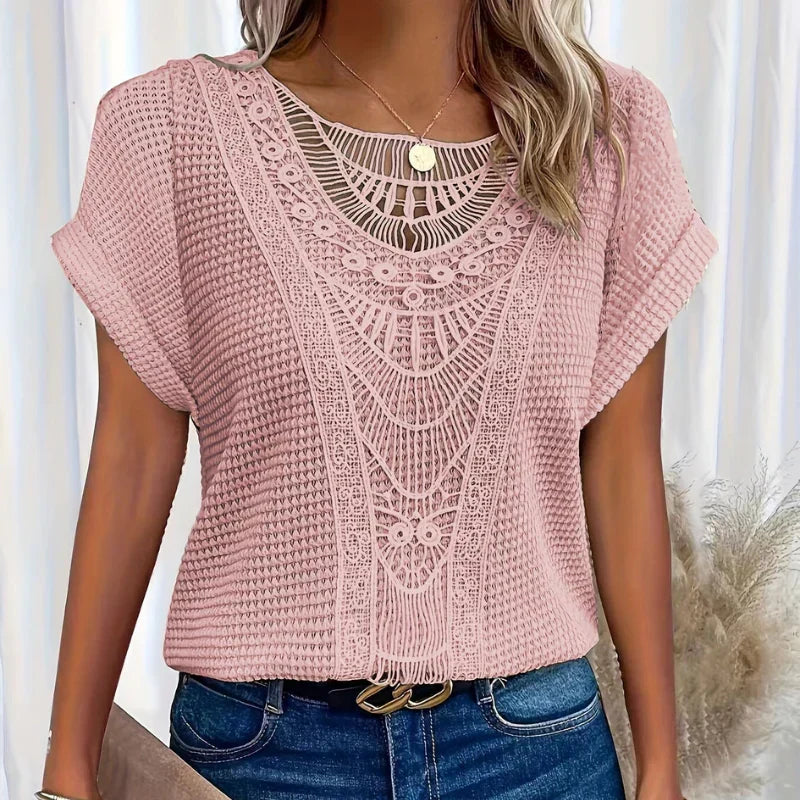 AURA - DELICAAT TEXTUUR BLOUSE