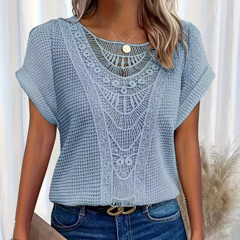 AURA - DELICAAT TEXTUUR BLOUSE