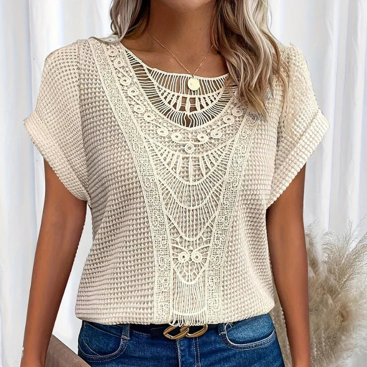 AURA - DELICAAT TEXTUUR BLOUSE