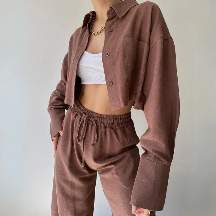 Eva Stein Luxe Cropped Sweater Set