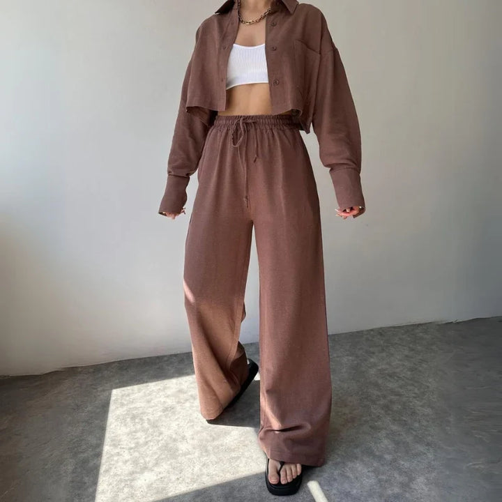 Eva Stein Luxe Cropped Sweater Set
